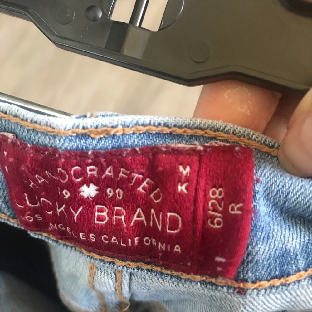 Lucky Brand Distressed Straight Denim - Picture 6 of 6